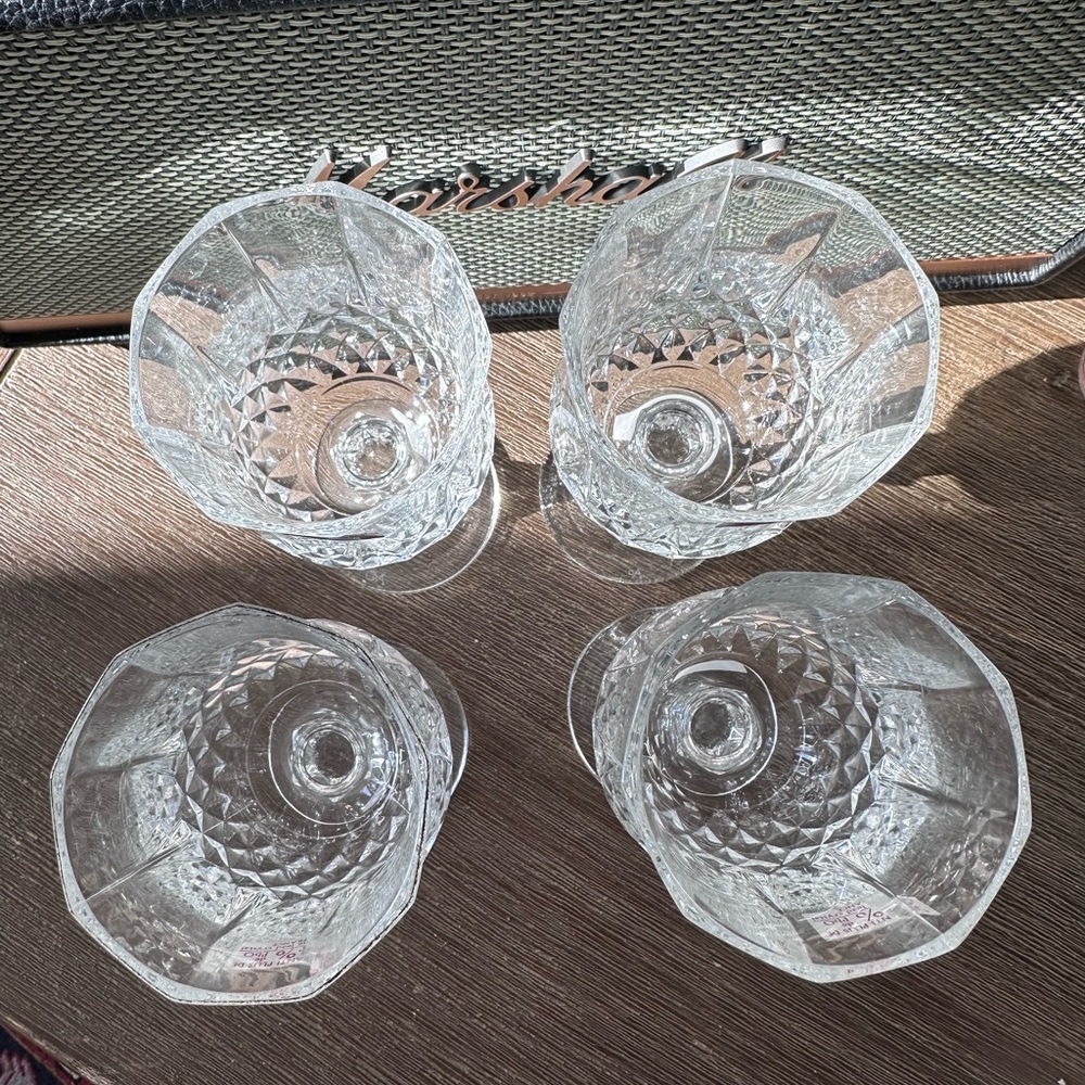 Clear Crystal Wine Goblets - Set of 4 - Picture 5 of 5